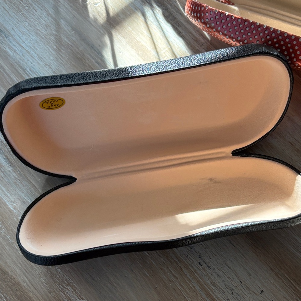 ❤️ 3 Elegant Eyeglass Cases in orange and Black - Picture 2 of 9